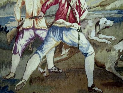 AUBUSSON
Tapisserie à décor d'une scène de...