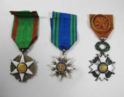 France
Trois étoiles: - Chevalier du Mérite...