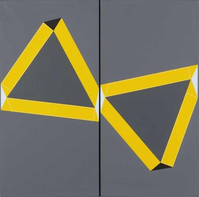 YASUKAWA Hiroshi (né en 1931)
Diptyque. Composition...