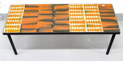 CAPRON Roger (1922-2006)
Table basse rectangulaire...