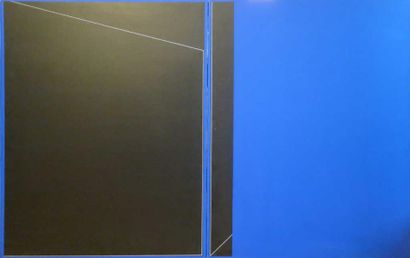 YASUKAWA Hiroshi (né en 1931)
Diptyque. Composition...