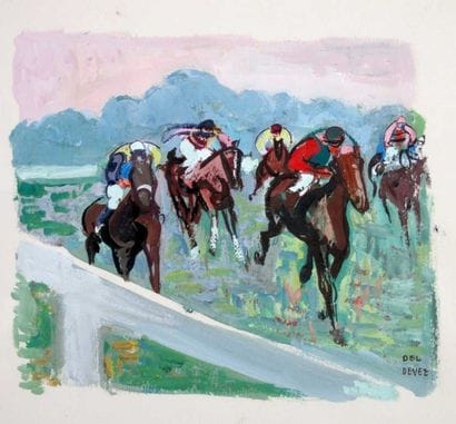 SPORTS EQUESTRES / EQUITATION. DEL DEVEZ...