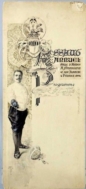 ESCRIME. ORAZI Manuel (1860-1934). 