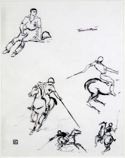 SPORTS EQUESTRES / POLO. d'ALBIGNAC François...