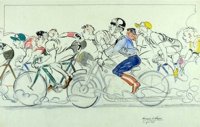 CYCLISME. d'ALBIGNAC François (1903-1958)....