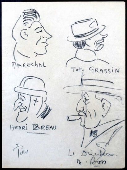 CYCLISME. PELLOS René (1900-1998). Trois...
