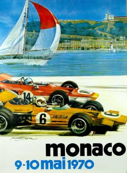 SPORTS AUTOMOBILES. Deux affiches originales...