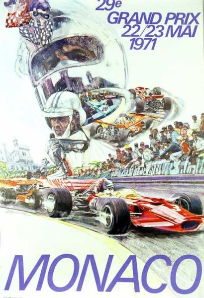 SPORTS AUTOMOBILES. Deux affiches originales...