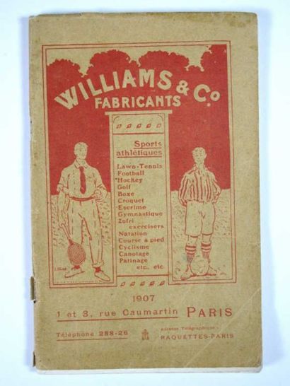 OMNISPORTS. Annuaire WILLIAMS & Co, Paris...