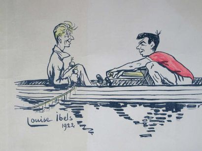 SPORTS NAUTIQUES / AVIRON. IBELS Louise (1891-1965)....