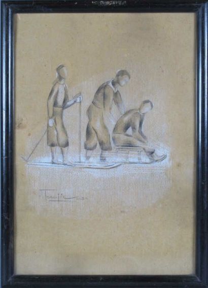 SPORTS D'HIVER. HEMJIC Marcel Jacques (c.1894-?)....
