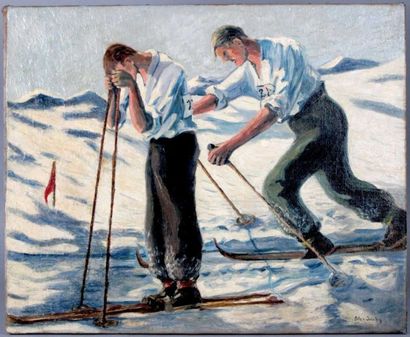 SPORTS D'HIVER. V. SANTEN Pulz (XXe siècle)....