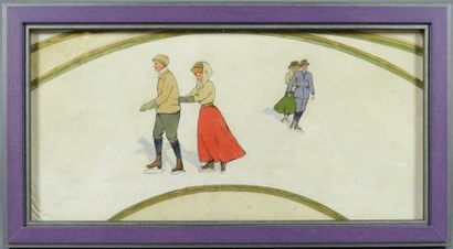 SPORTS D'HIVER. PELLEGRINI Carlo (1866-1937),...