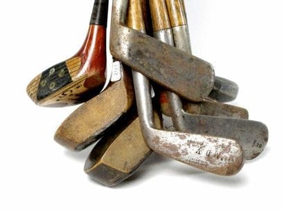 GOLF. Lot de huit clubs de golf: bois et...