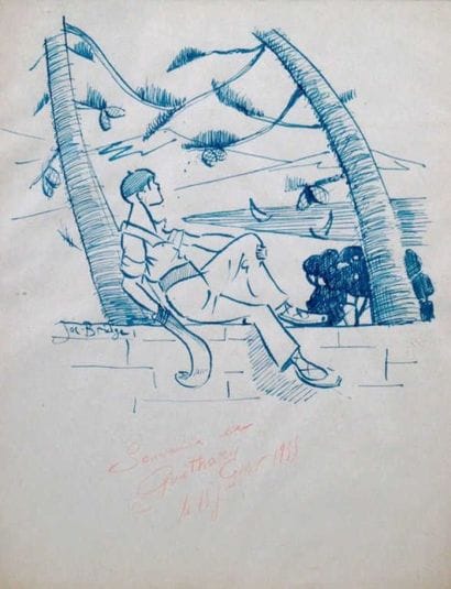 PELOTE BASQUE. BRIDGE Joe (1886-1967). 