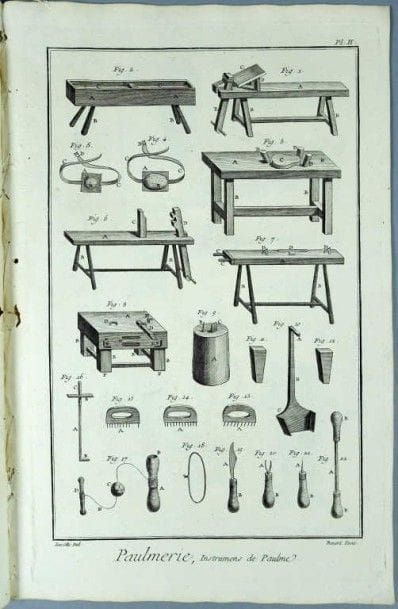 JEU de PAUME. Neuf planches 