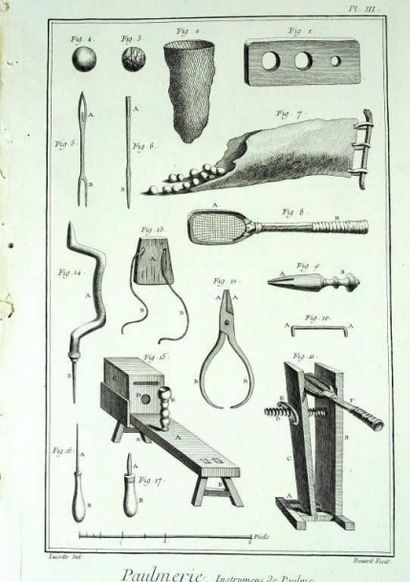JEU de PAUME. Neuf planches 
