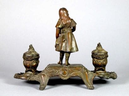 JEU DE PAUME. BOSSU A. (XIXe siècle). Encrier...