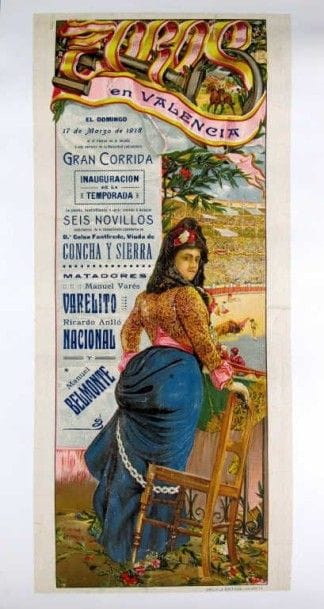TAUROMACHIE. Lot de dix affichettes lithographiées...