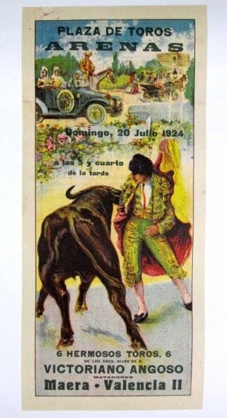 TAUROMACHIE. Lot de dix affichettes lithographiées...