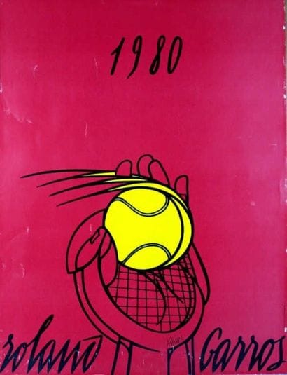 TENNIS. ADAMI Valério (né en 1935). Affiche...