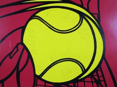 TENNIS. ADAMI Valério (né en 1935). Affiche...
