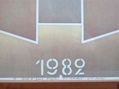 TENNIS. FOLON Jean-Michel (1934-2005). Affiche...