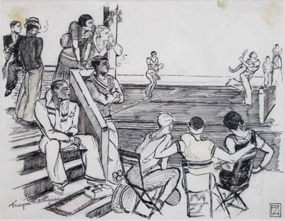 TENNIS. d'ALBIGNAC François (1903-1958)....