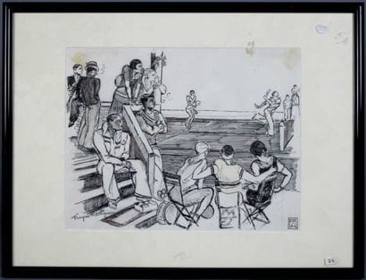 TENNIS. d'ALBIGNAC François (1903-1958)....