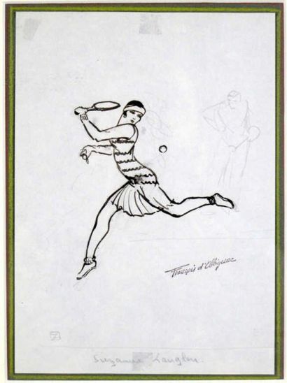 TENNIS. d'ALBIGNAC François (1903-1958)....