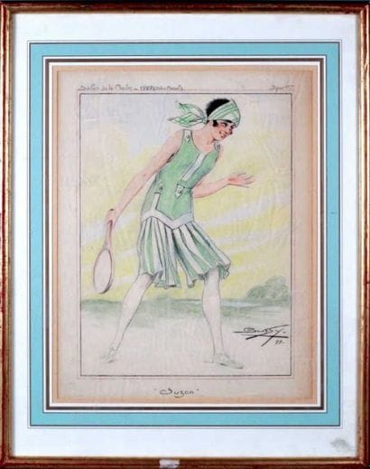 TENNIS. BUSSY (XXe siècle). 