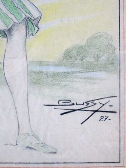 TENNIS. BUSSY (XXe siècle). 