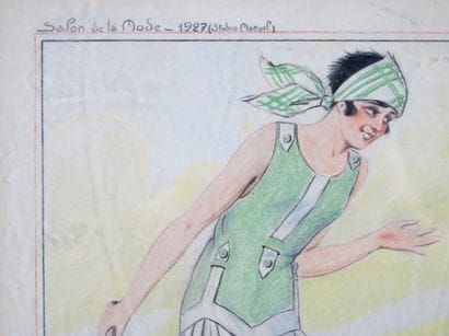 TENNIS. BUSSY (XXe siècle). 