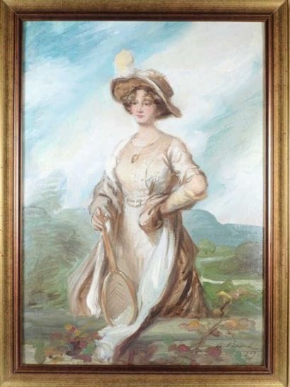 TENNIS PIRSCH Adolf (1858-1919), école autrichienne....