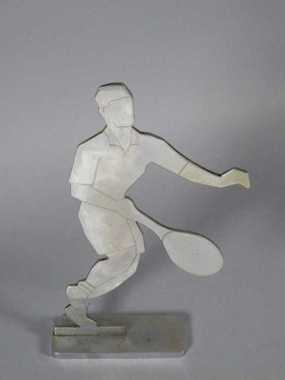 TENNIS. Ecole française vers 1940. 