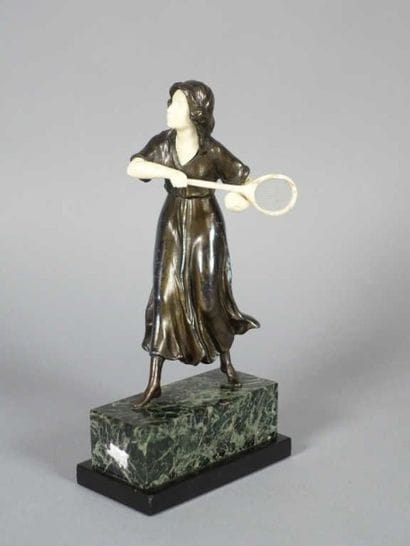 TENNIS. Ecole vers 1900. 