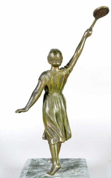 TENNIS. Ecole française vers 1920-1930. 