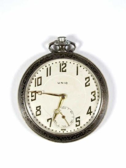 TENNIS. Montre de gousset en argent de la...