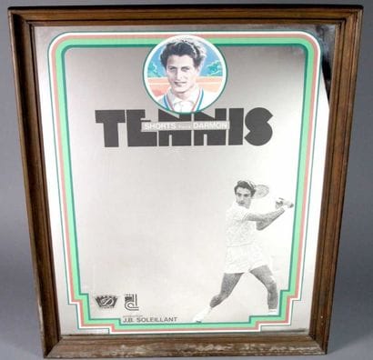 TENNIS. Miroir publicitaire 