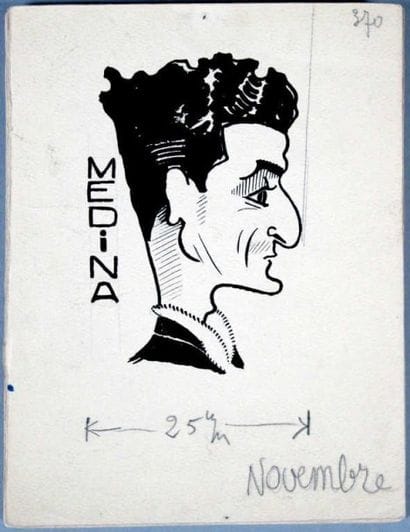 OMNISPORTS. SIRO (1914-2005). Huit caricatures...