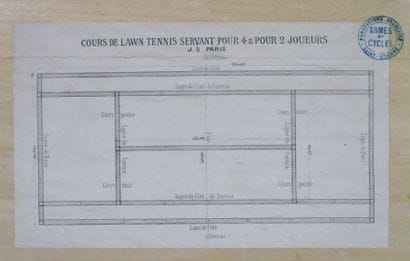 TENNIS. Caisse de tennis de plage pour quatre...