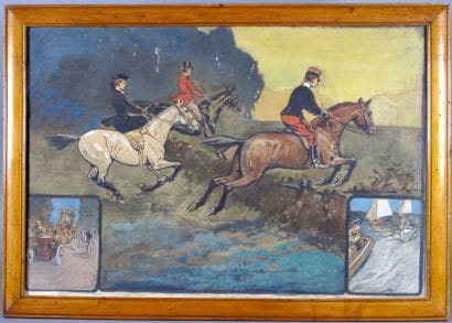 OMNISPORTS. Ecole française vers 1900. 