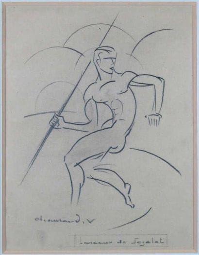 ATHLETISME. CHAURAND-NAURAC Jean Raoul (1878-1948)....