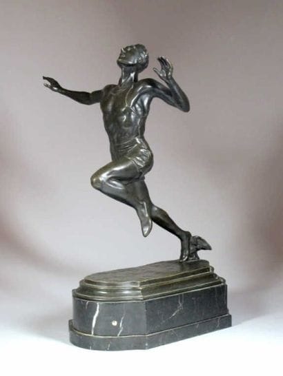 ATHLETISME. Ecole française vers 1930. 