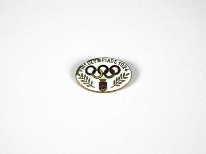 JEUX OLYMPIQUES / Paris 1924. Badge officiel...
