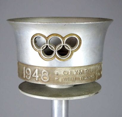 JEUX OLYMPIQUES / Londres 1948. Torche officielle...