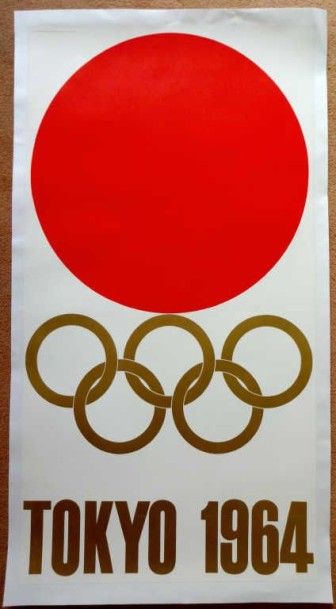 JEUX OLYMPIQUES / Tokyo 1964. Affiche officielle...