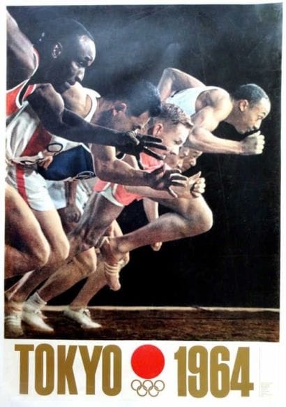 JEUX OLYMPIQUES / Tokyo 1964. Affiche officielle...