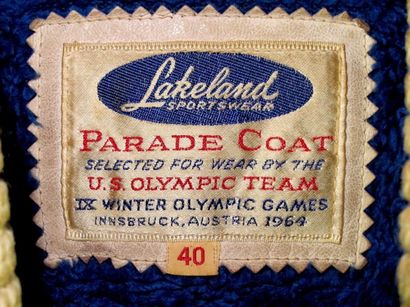 JEUX OLYMPIQUES / Innsbruck 1964. Manteau...