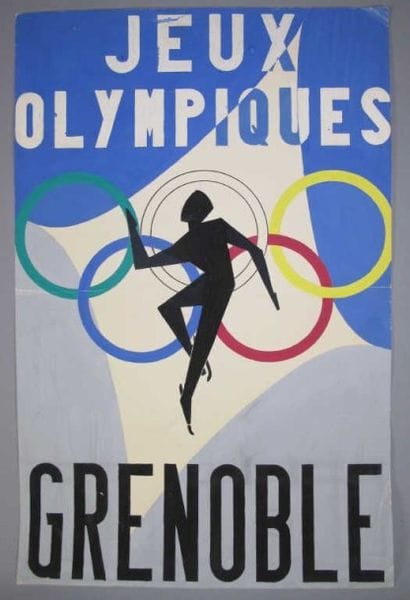 JEUX OLYMPIQUES / Grenoble 1968. Maquette...
